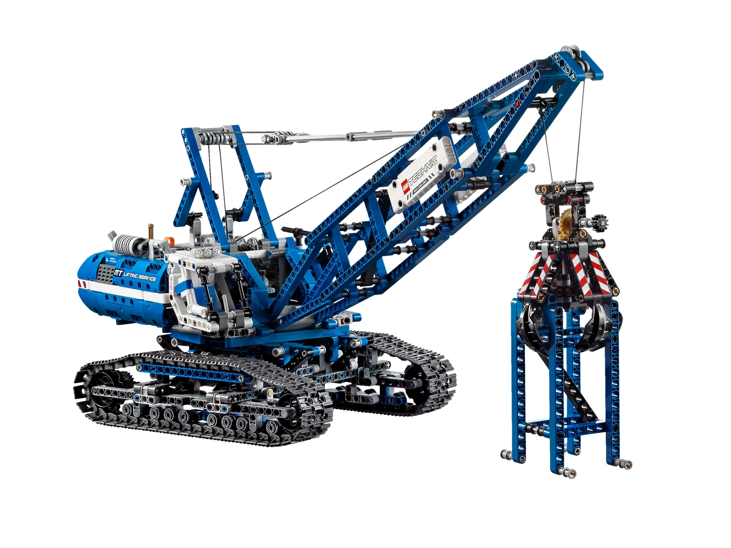 11954 42042 2 LEGO Technic Blue Curved Panel 11 x 3 with Pin Holes Crane Boom
